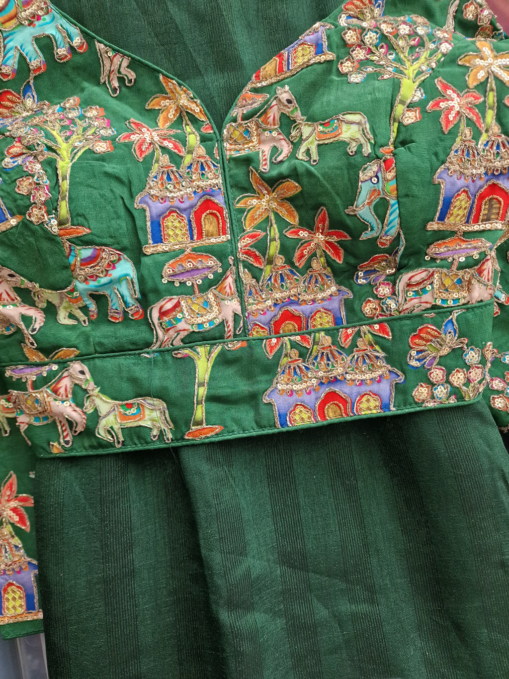 Woven stripped Saree